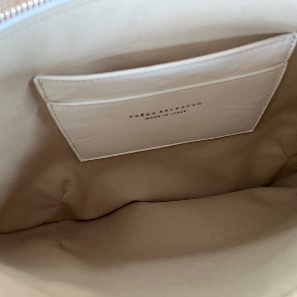Freda Salvador Elodie Crescent Bag in bone nappa - NWOT - Picture 16 of 16